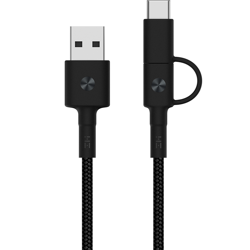 ZMI 2-in-1 Micro USB-C USB-C to USB-A Data Cable 1m